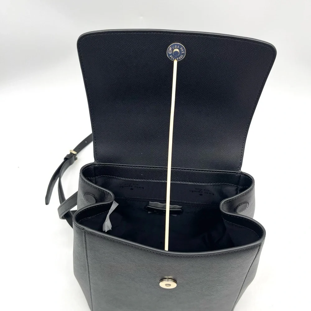 Kate Spade Madison Flap Backpack Black